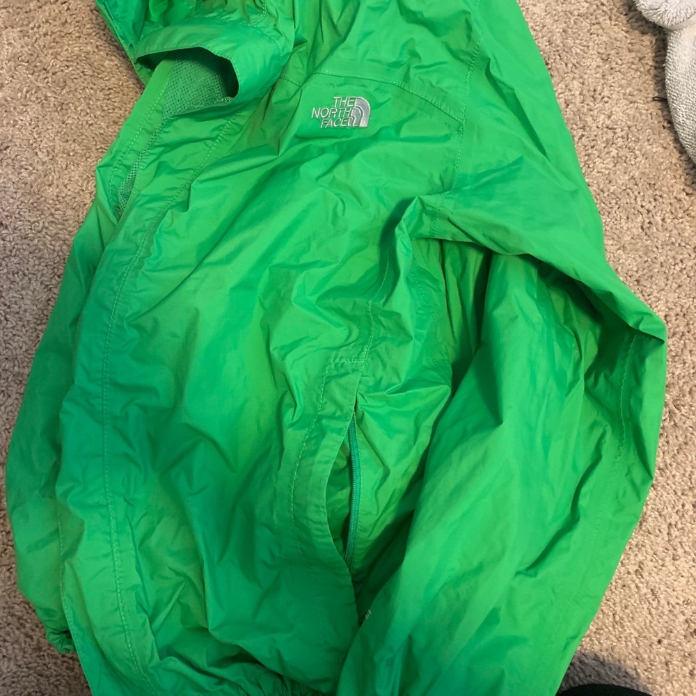 Lime green north face